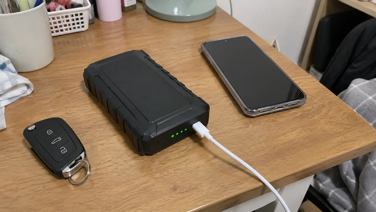 USB-C로 충전되는 제품이면 집에서 휴대폰 충전기로 바로 채워둘 수 있어요